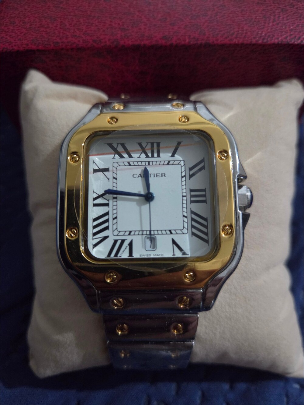 🔥 Cartr Sntos Watch 2 Tone Gold Stainless